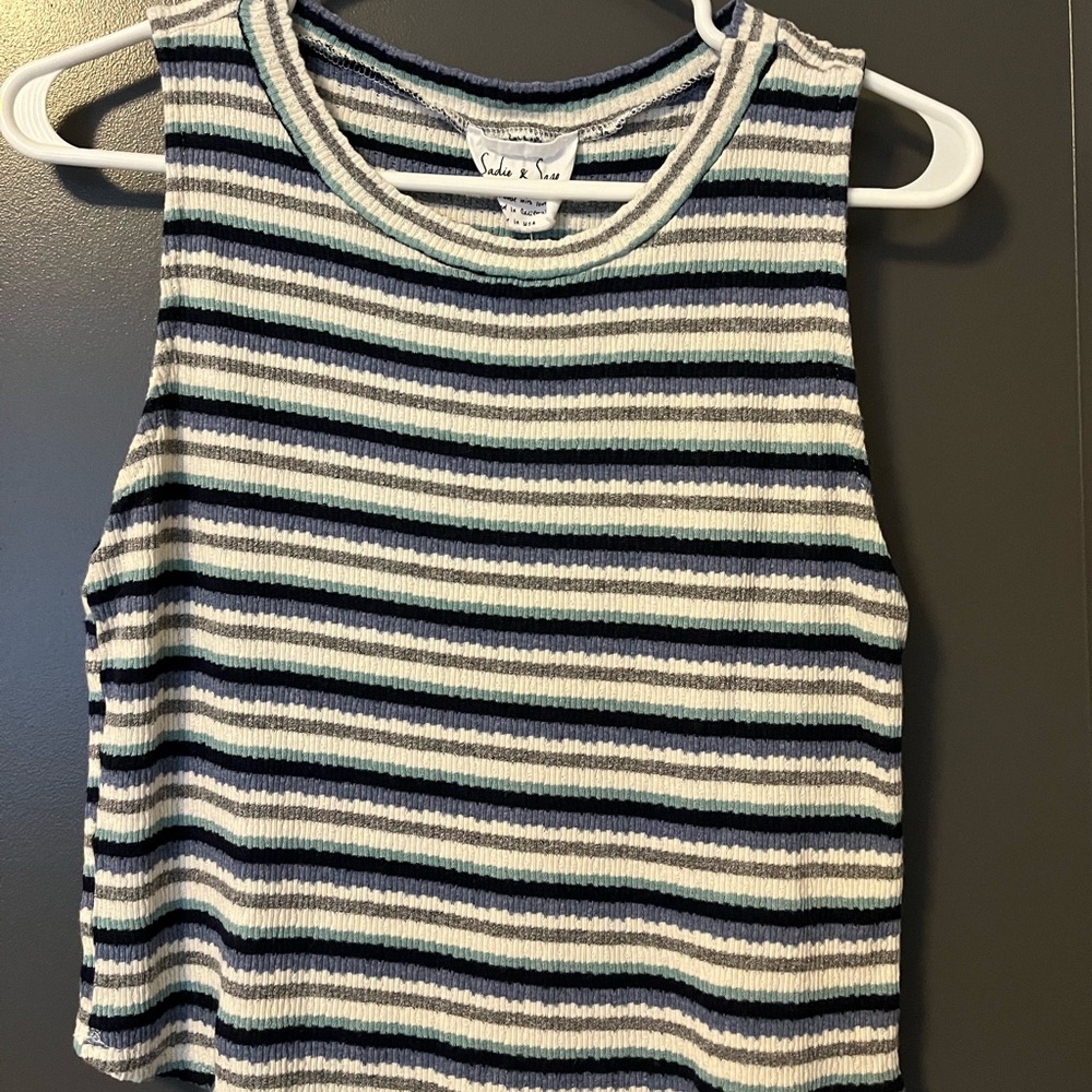 Tank top with stripes